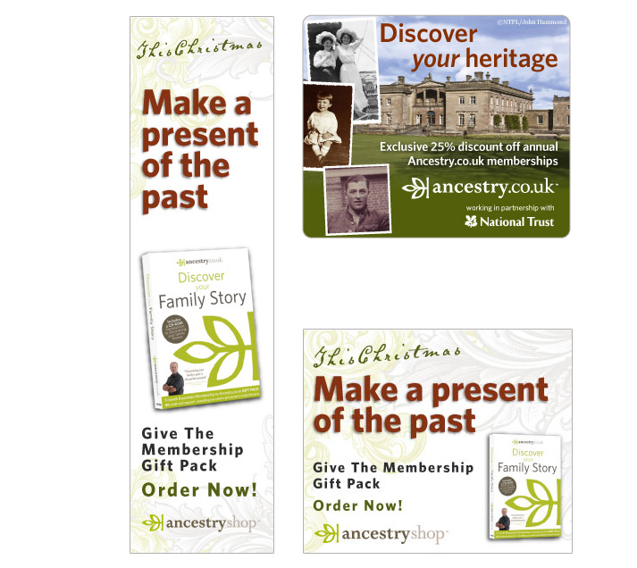 Ancestry.co.uk - Online Banners