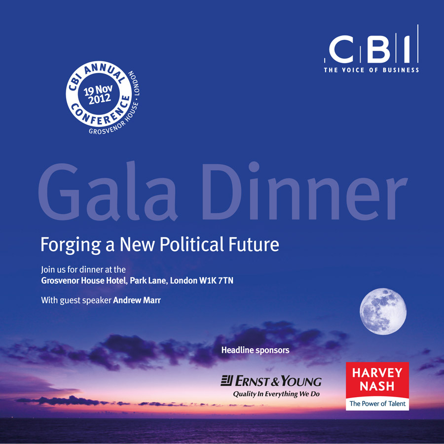 2012 CBI conference - Gala Dinner Invite